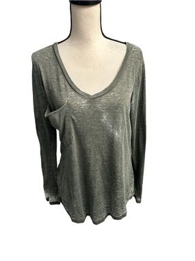 Z supply Olive V Neck Top